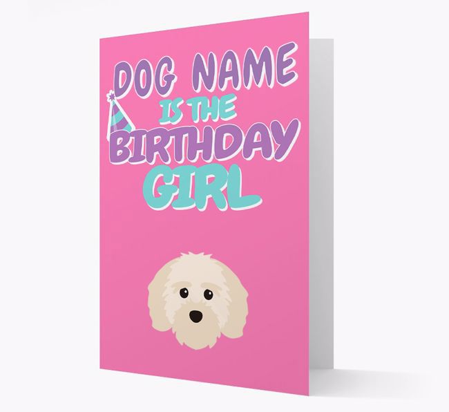 'Birthday Girl' Card with {breedFullName} Icon